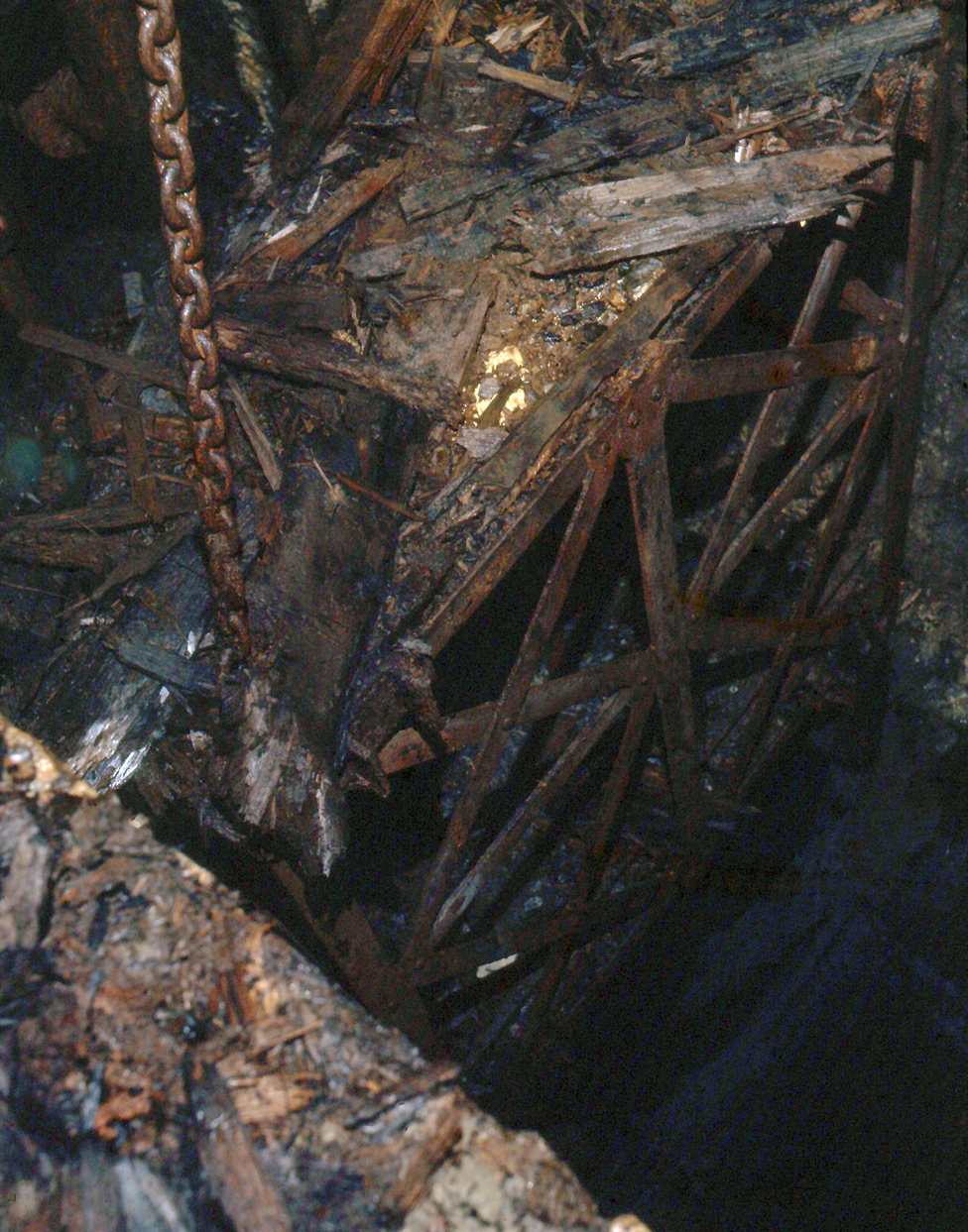 Cage in shaft Sir Francis Level